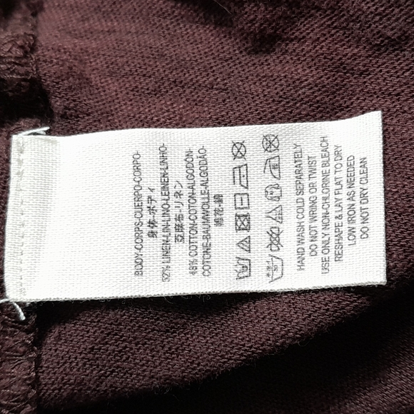 Free People Deep V Neck Long Sleeve Top Size PS🦒76 - Picture 5 of 5